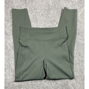 Lululemon Leggings Womens 4 Green Pockets Athleisure Workout Yoga